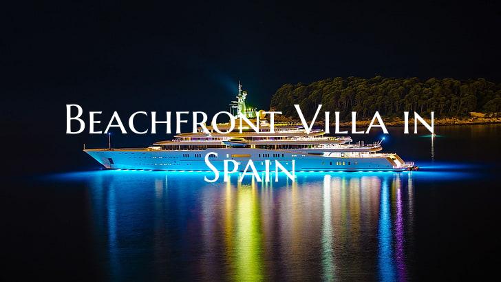 Beachfront Villa in Spain